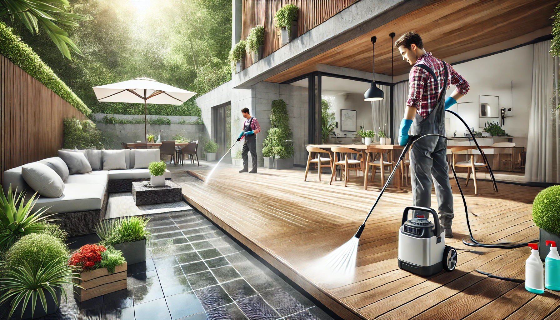 Terrassenreinigung