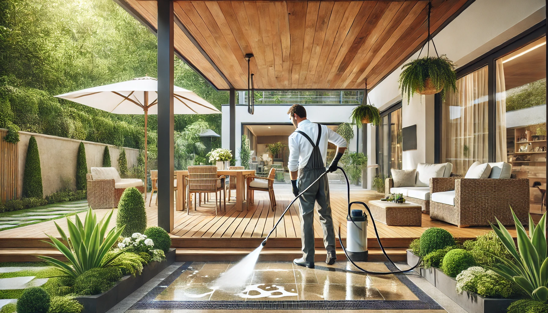 Terrassenreinigung