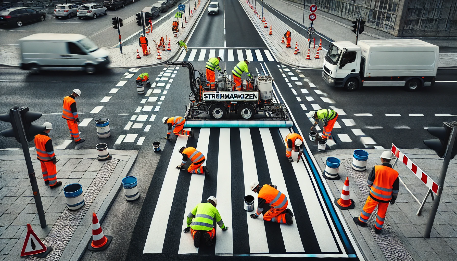 Straßenmarkierungen