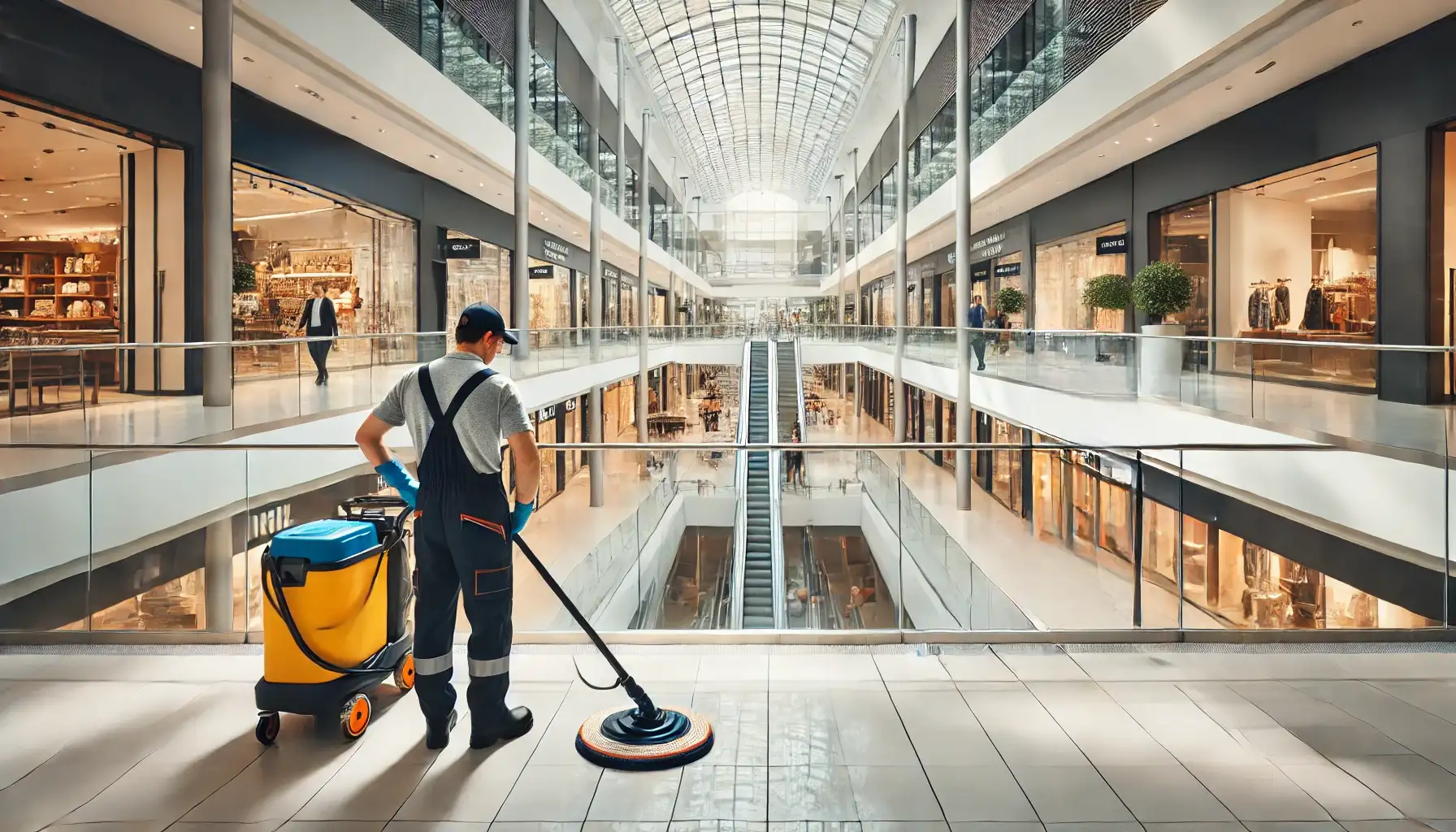 Reinigung von Einkaufszentren
