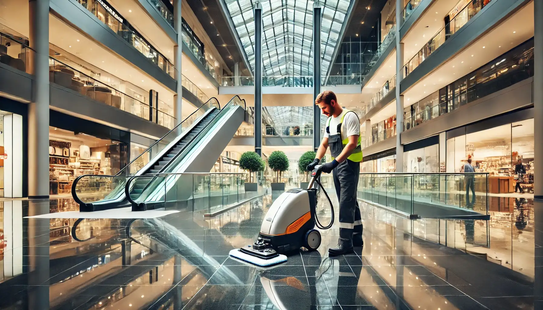 Reinigung von Einkaufszentren