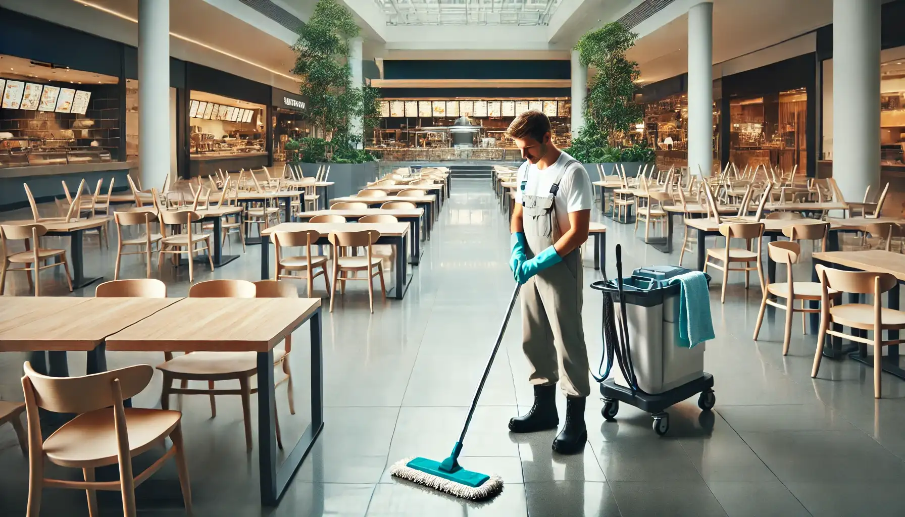Reinigung von Einkaufszentren