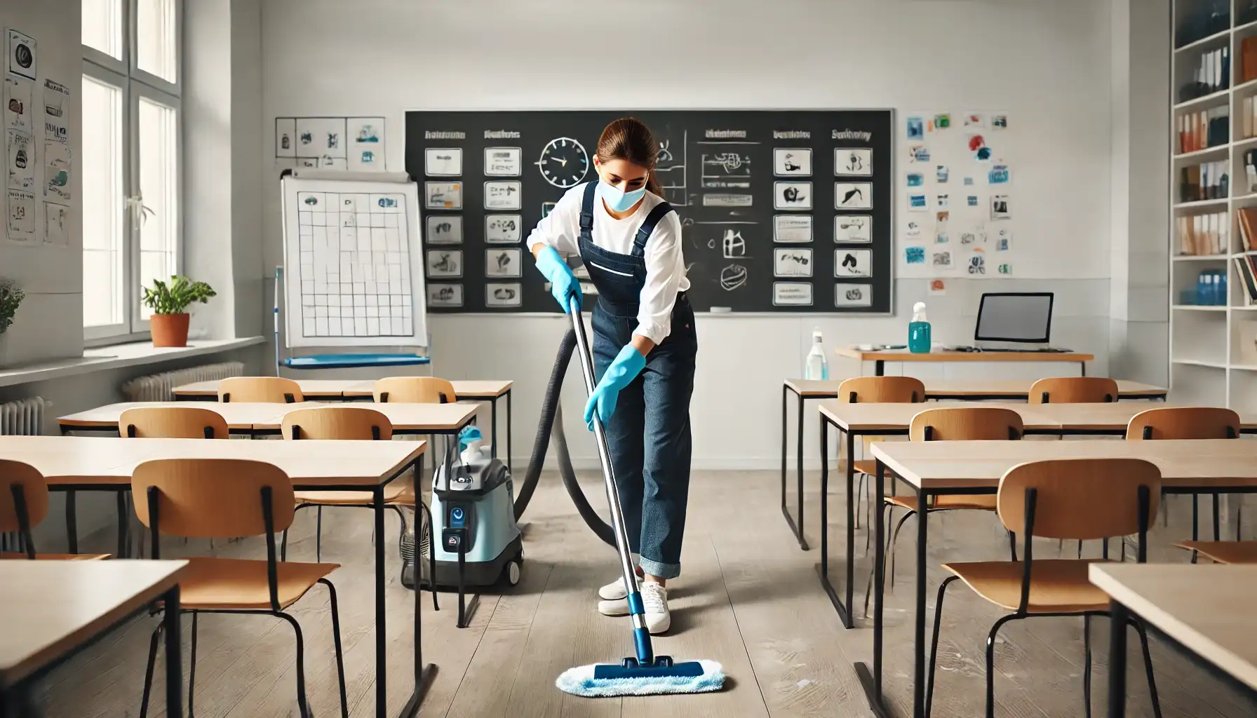 Reinigung von Bildungszentren