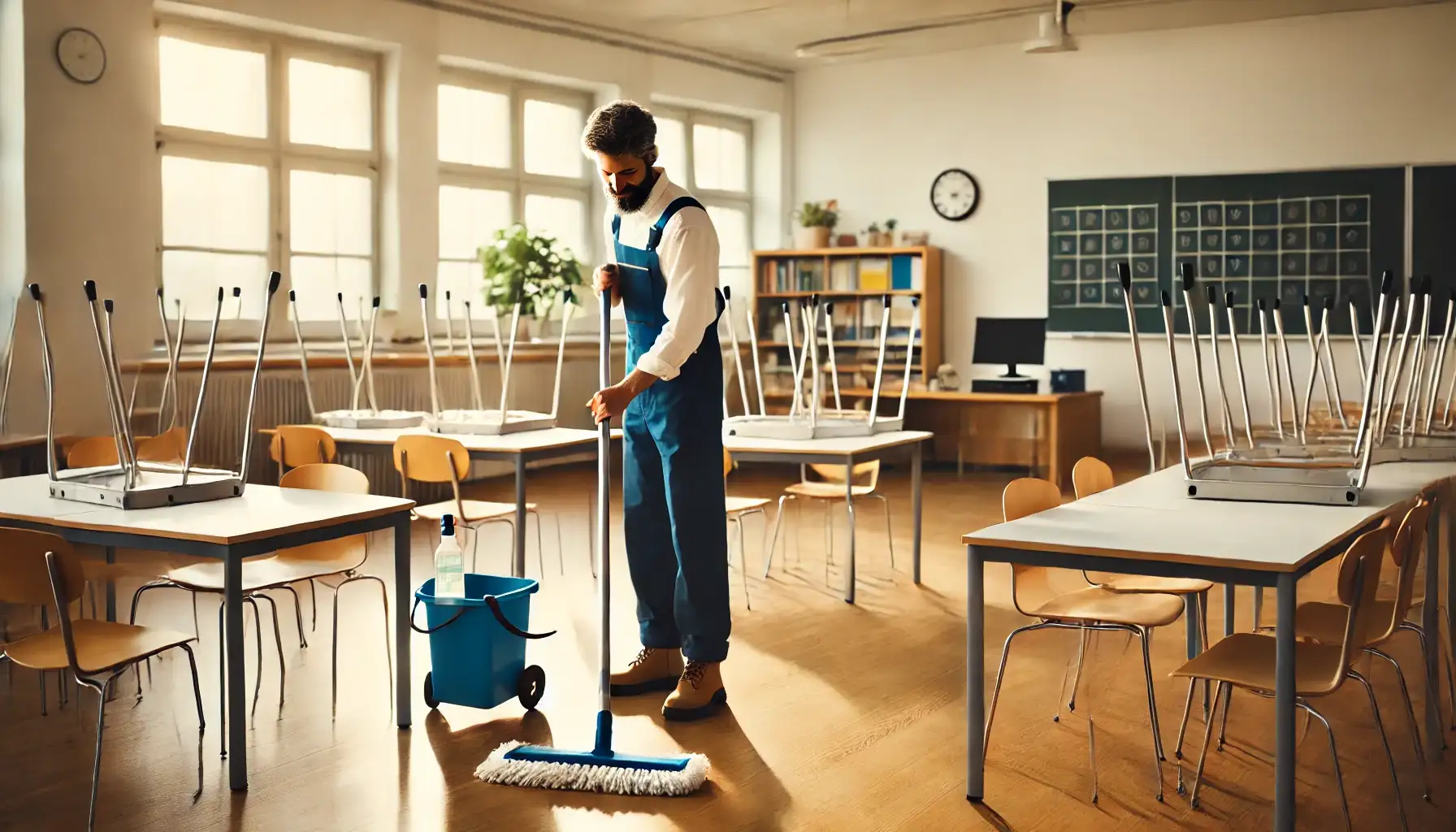 Reinigung von Bildungszentren